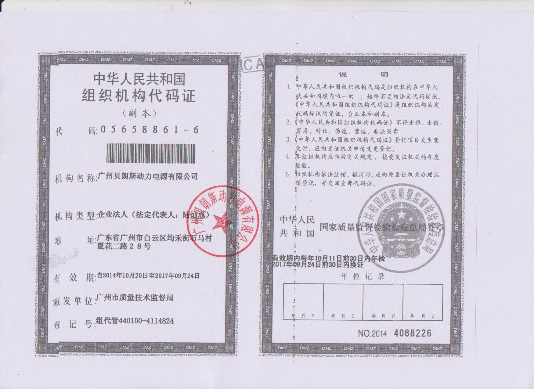 組織機(jī)構(gòu)代碼證